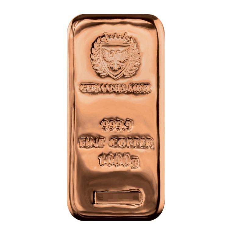 新品】ゲルマニアミント GERMANIA MINT 純銅インゴット1kg 5本セット