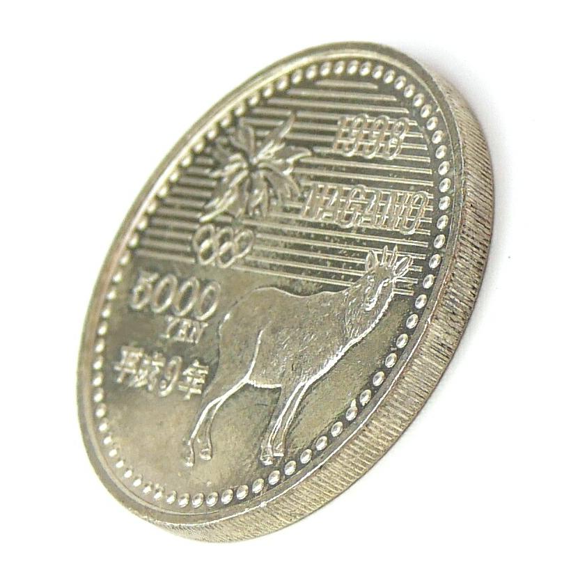 H9 長野オリンピック 記念硬貨 5千円銀貨 バイアスロン 記念貨幣