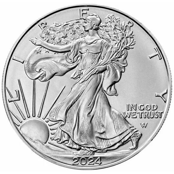 2024年 アメリカ イーグル銀貨 1オンス 20枚 1ミントロール(70522