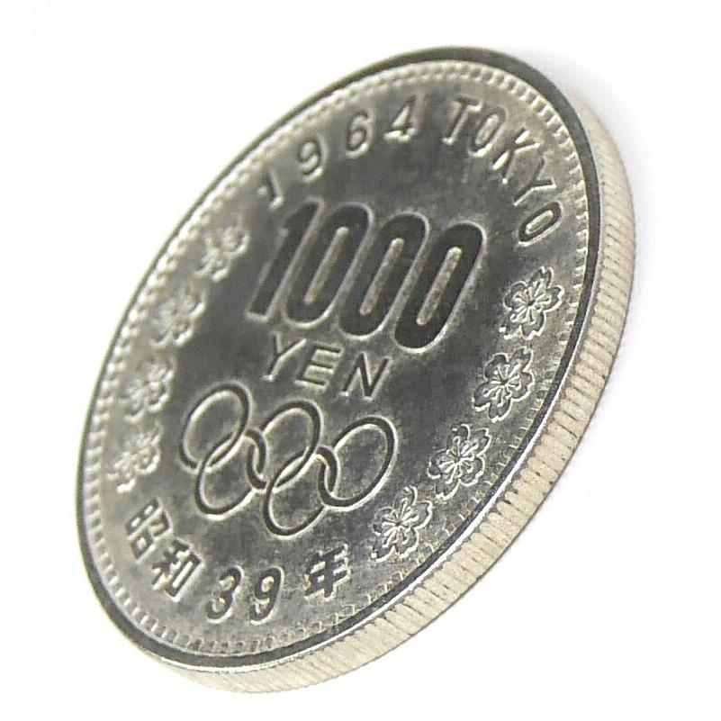 昭和39年 東京オリンピック 1000円銀貨 TOKYO 並品 記念貨幣 記念硬貨