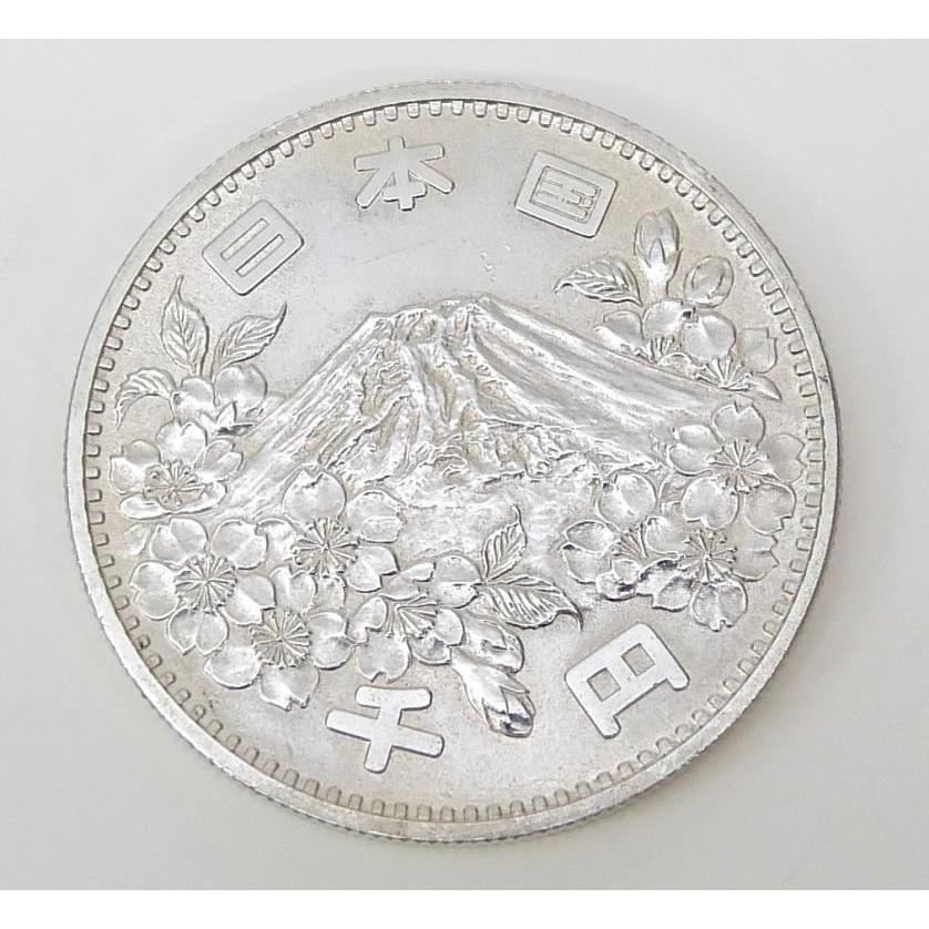 昭和39年 東京オリンピック 1000円銀貨 TOKYO 並品 記念貨幣 記念硬貨