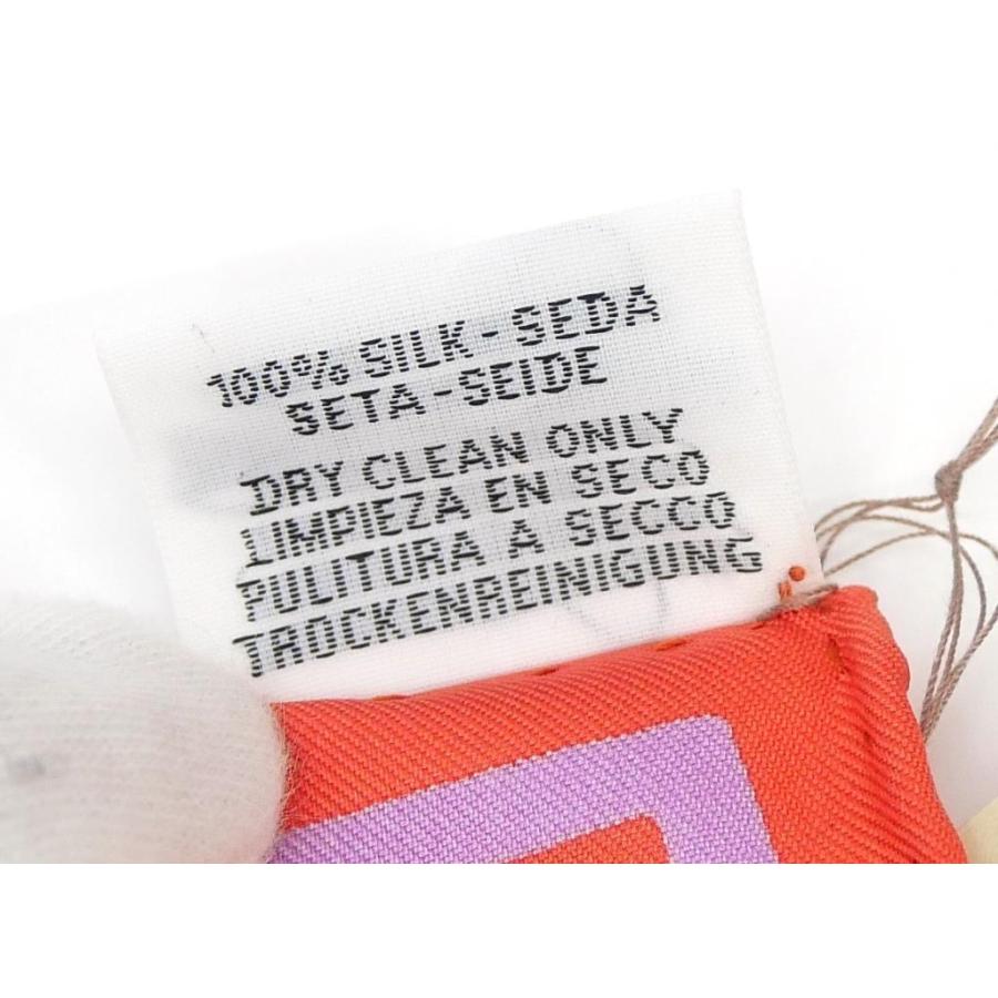 HERMES（エルメス） スカーフ カレ90 スーパー シルク クエスト 赤系