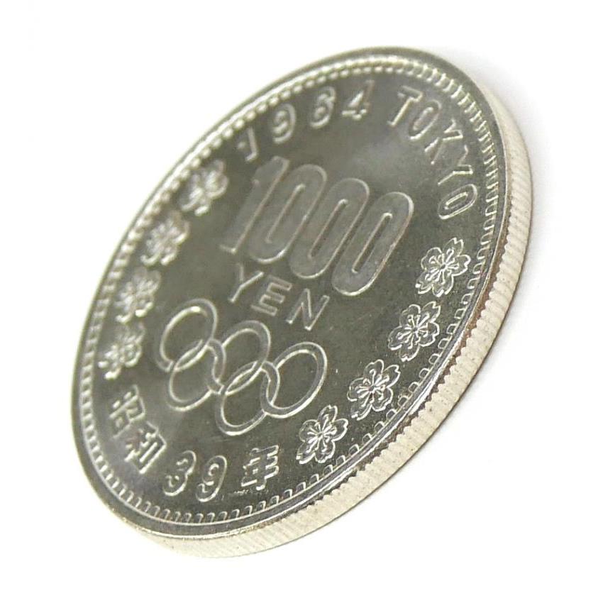 昭和39年 東京オリンピック 1000円銀貨 プラスチックケース入り TOKYO