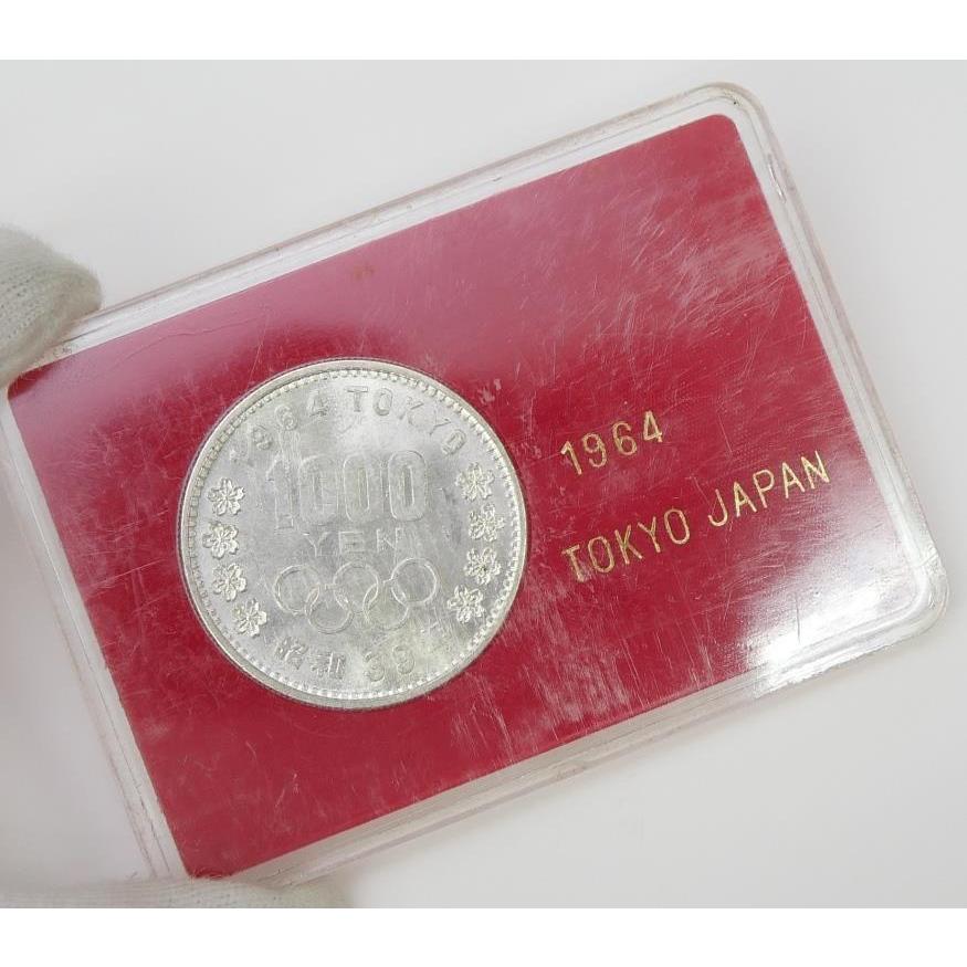 昭和39年 東京オリンピック 1000円銀貨 プラスチックケース入り TOKYO