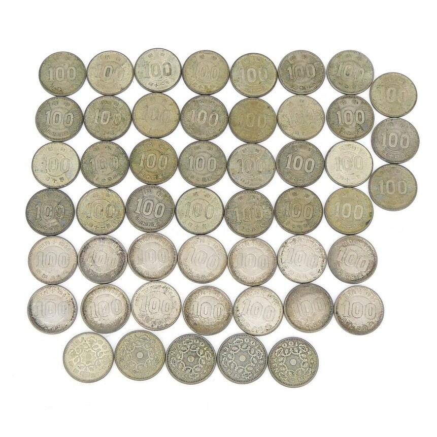 旧硬貨 記念硬貨 100円銀貨 50枚セット 稲穂 東京オリンピック 鳳凰