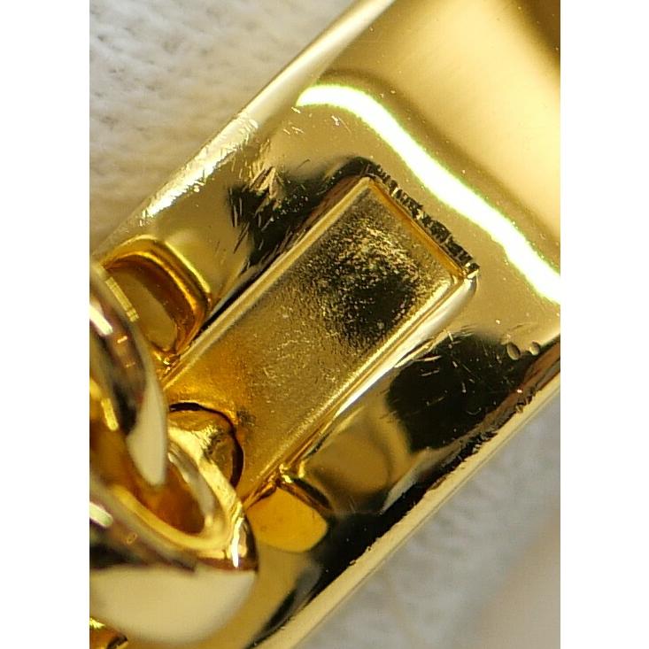 HERMES（エルメス） スカーフリング ケリー カデナ 黒×ゴールド 【中古