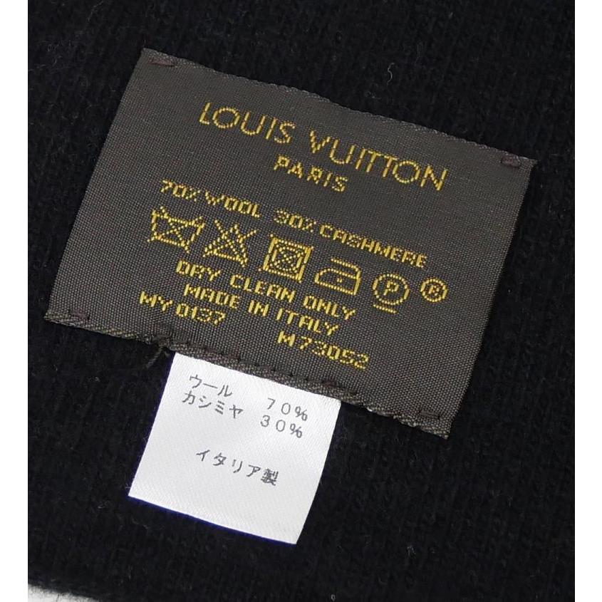 ルイ・ヴィトン LOUISVUITTON エシャルプ モノグラム サンセット マフラー M73052 ウール、カシミヤ 【中古】(70649)