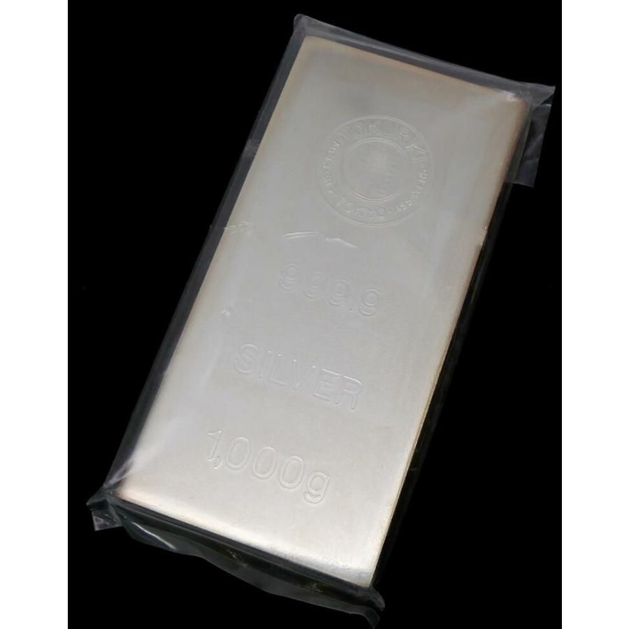 徳力本店 純銀インゴット ingot シルバーバー /シルバー/SV999.9 1000g