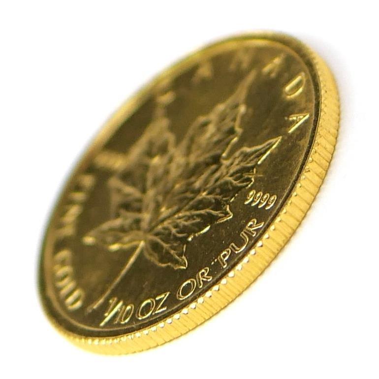 メイプルリーフ金貨 1/10oz 1993年 メープルリーフ金貨 1/10オンス