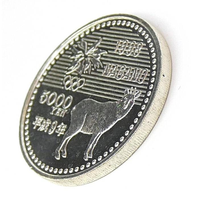 長野オリンピック5000円銀貨 バイアスロン 9枚セット H9 長野オリンピック 記念硬貨 5千円銀貨 バイアスロン 記念貨幣