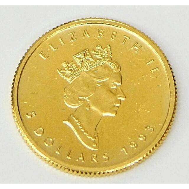 メイプルリーフ金貨 1/10oz 1993年 メープルリーフ金貨 1/10オンス