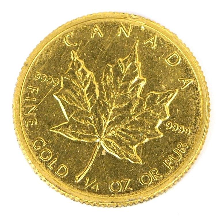メイプルリーフ金貨 1/4oz メープルリーフ金貨 1/4オンス 1986年