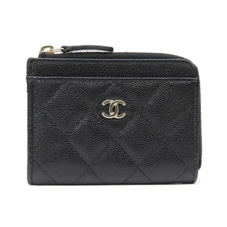 お値下げしやした！ CHANEL フラグメントケース　キャビア　ミニ財布 CHANEL（シャネル） フラグメントケース ミニ財布 マトラッセ 黒