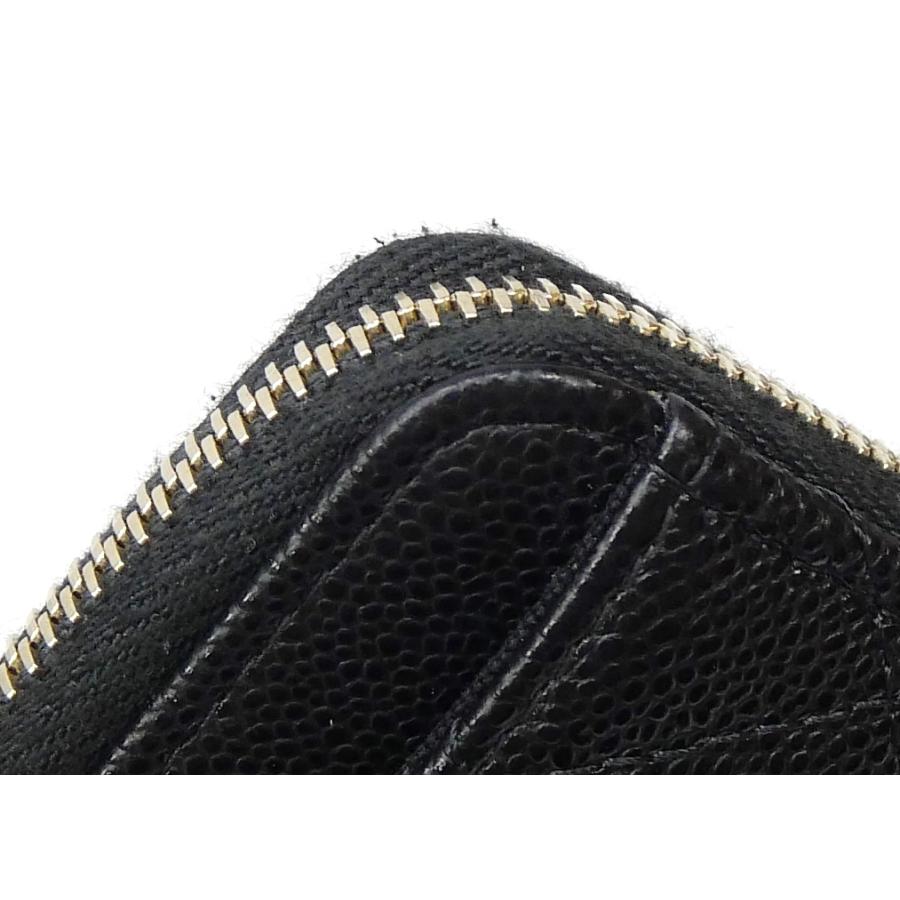 CHANEL（シャネル） フラグメントケース ミニ財布 マトラッセ 黒
