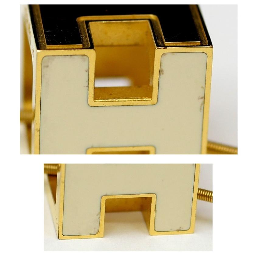 HERMES（エルメス） ネックレス カージュドアッシュ Hキューブ 白