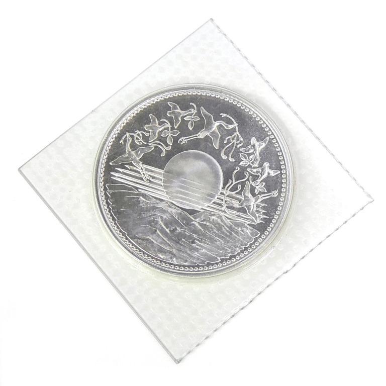 御在位60年 1万円 記念硬貨　昭和61年 天皇陛下御在位60周年記念1万円銀貨 昭和61年（1986年） – 野崎コイン