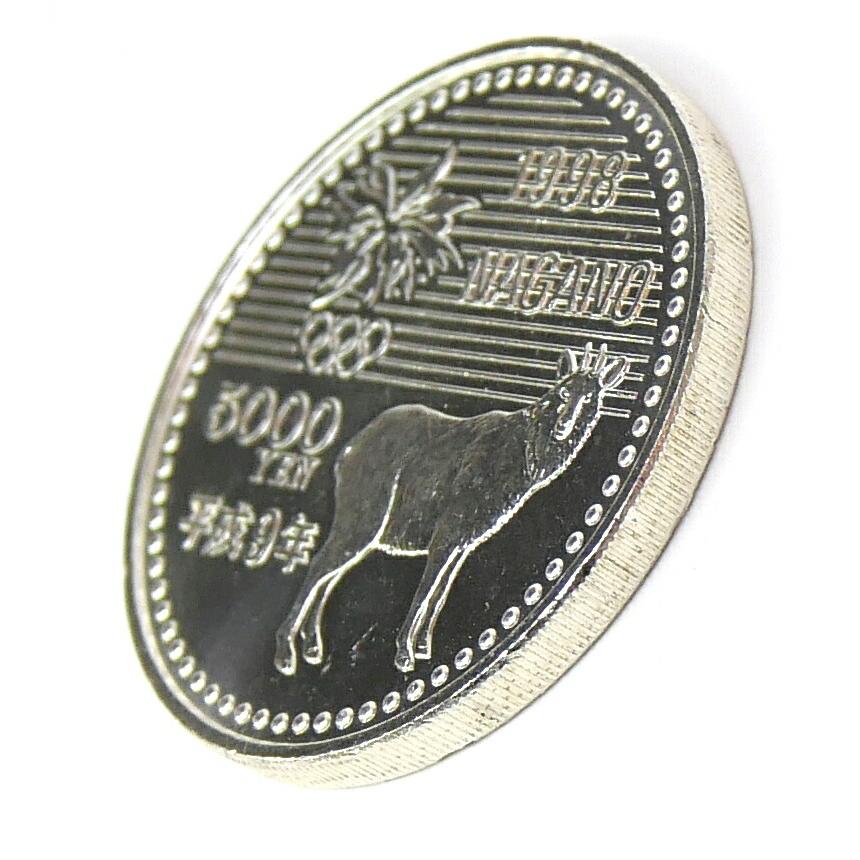 H9 長野オリンピック 記念硬貨 5千円銀貨 アイスホッケー 記念貨幣 【中古】(70809)_2
