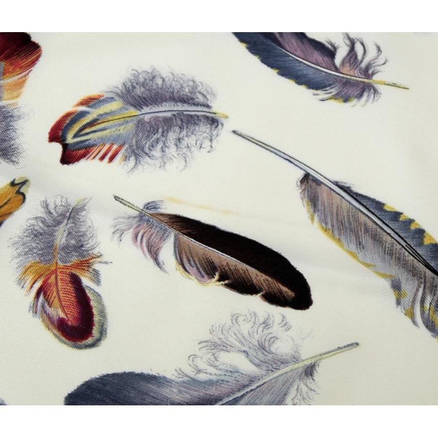 HERMES（エルメス） スカーフ カレ90 Plumes 羽根 ネイビー シルク