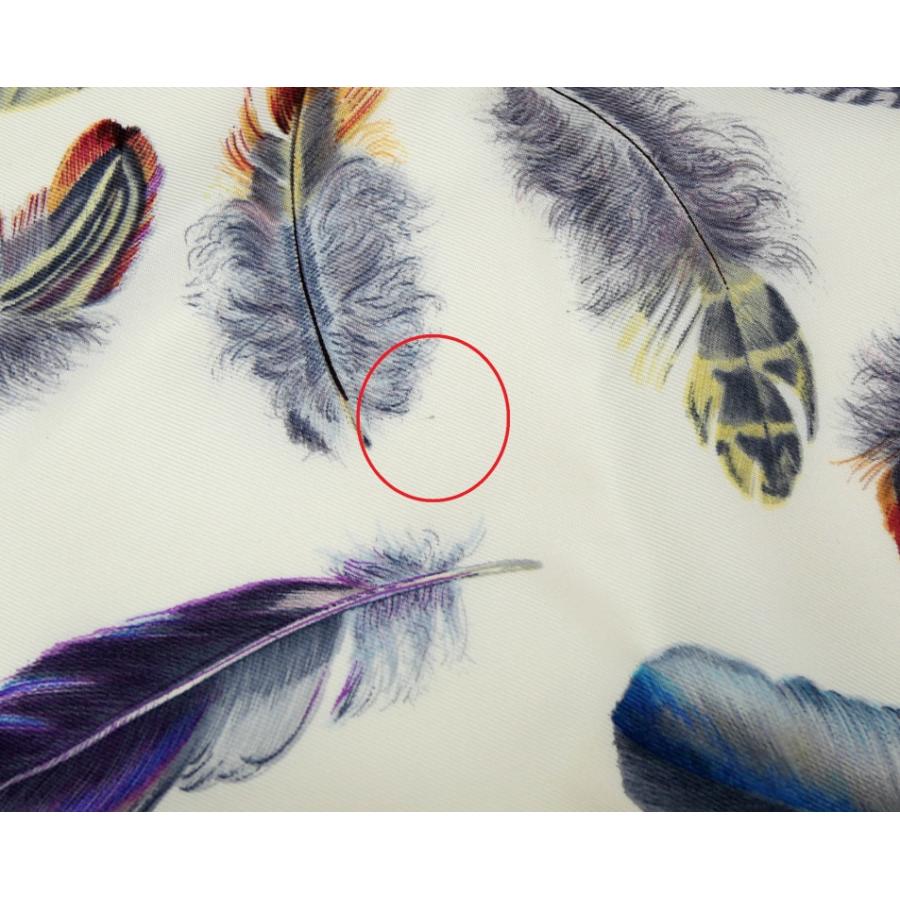 HERMES（エルメス） スカーフ カレ90 Plumes 羽根 ネイビー シルク