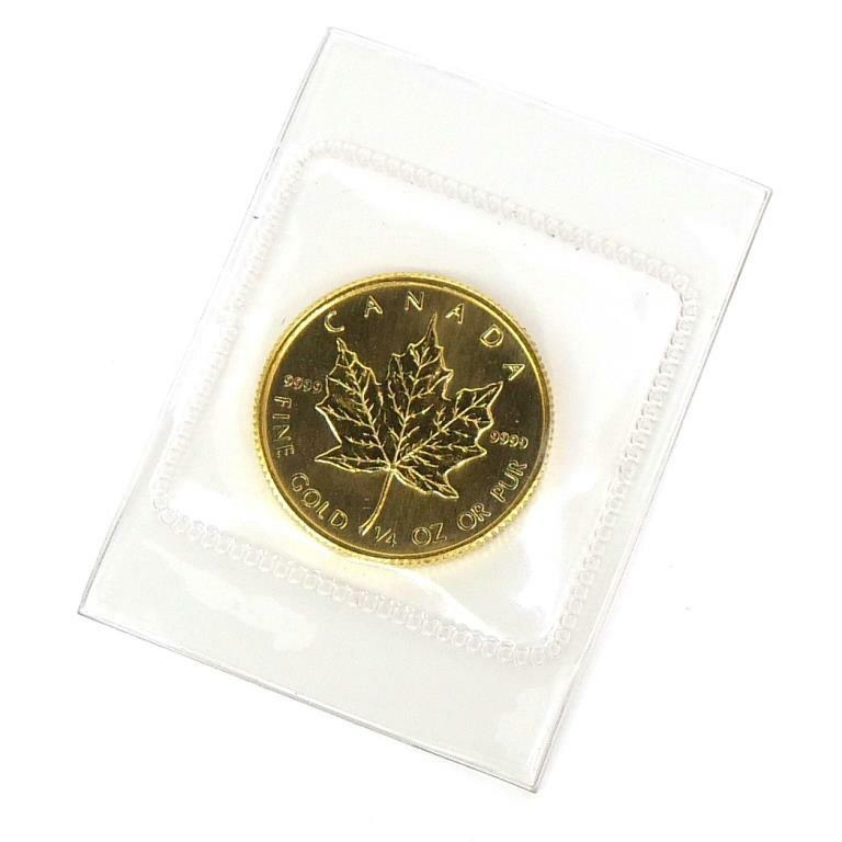 メイプルリーフ金貨 1/4oz メープルリーフ金貨 1/4オンス 1984年