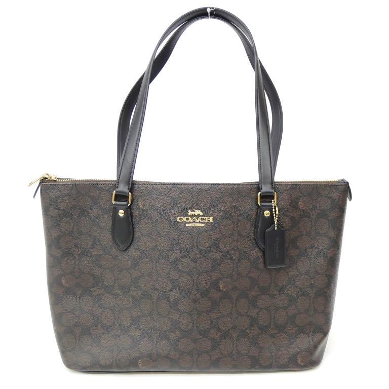 COACH（コーチ） シグネチャー トートバッグ CW381 ブラウン PVC
