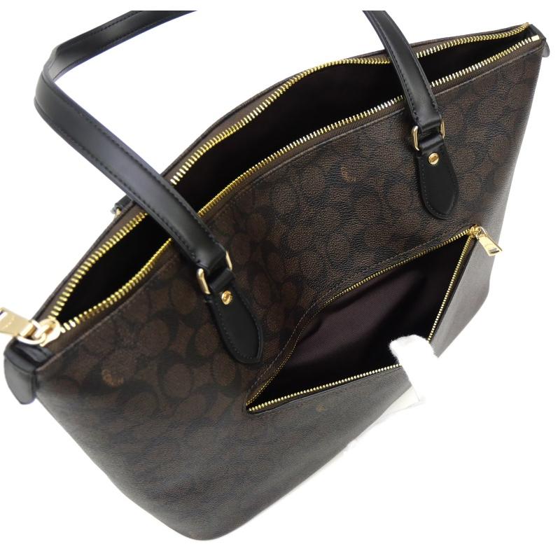 COACH（コーチ） シグネチャー トートバッグ CW381 ブラウン PVC