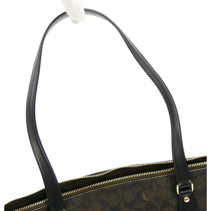 COACH（コーチ） シグネチャー トートバッグ CW381 ブラウン PVC