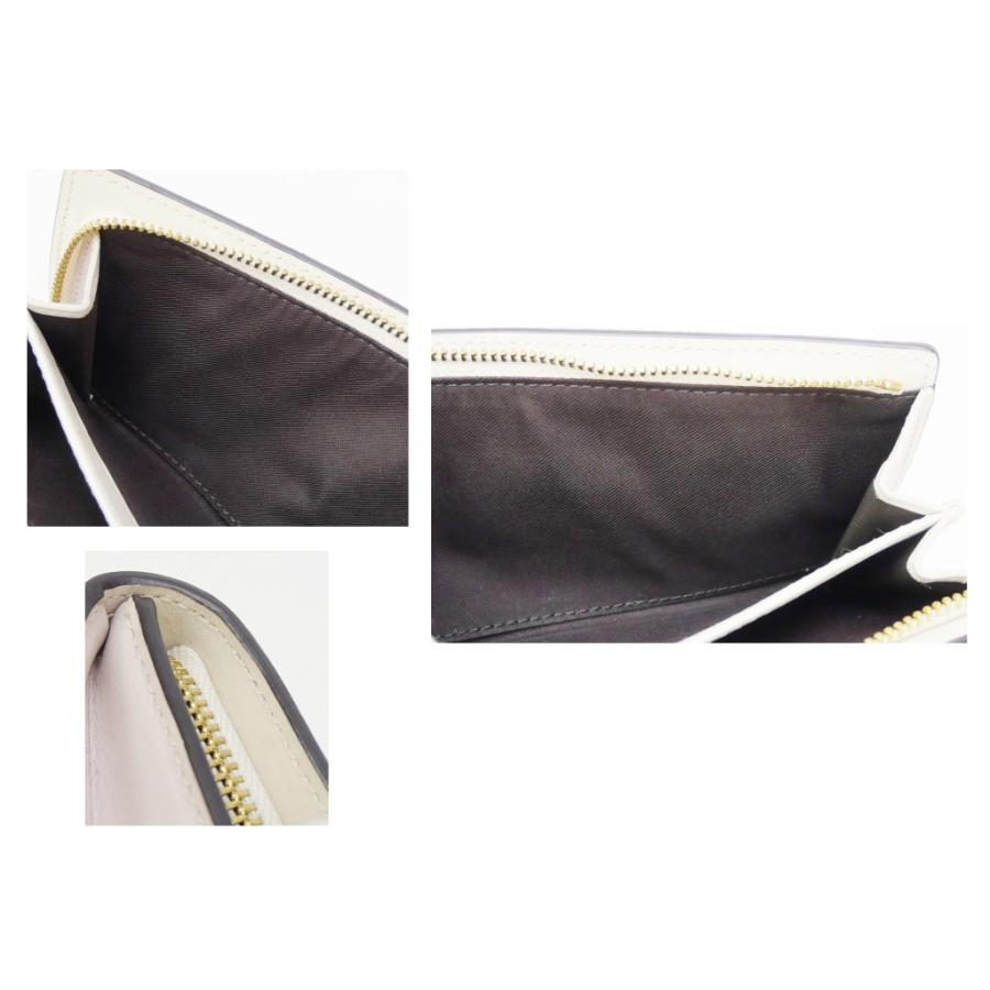 COACH（コーチ） 長財布 アウトレット F54022 白ベージュ系 PVC×レザー