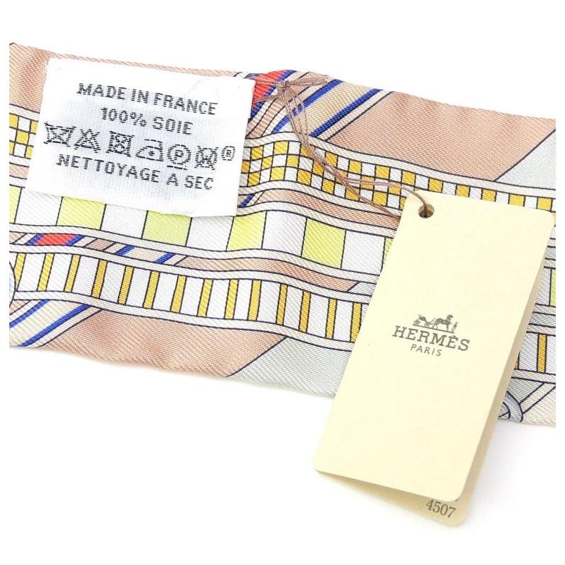 HERMES（エルメス） スカーフ ツイリー 馬勒とチャーム Brides et Gris