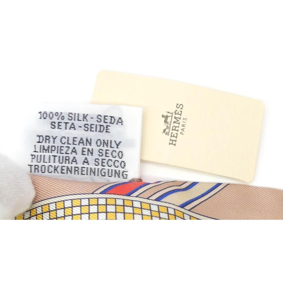 HERMES（エルメス） スカーフ ツイリー 馬勒とチャーム Brides et Gris