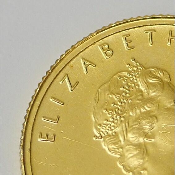 メイプルリーフ金貨 1/10oz 1986年 メープルリーフ金貨 1/10オンス