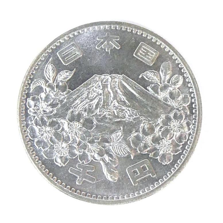 昭和39年 東京オリンピック 1000円銀貨 TOKYO 並品 記念貨幣 記念硬貨
