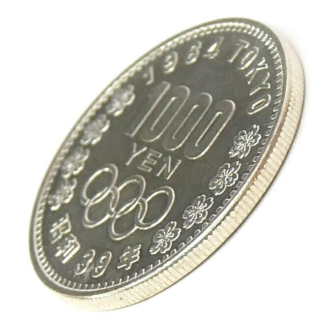 昭和39年 東京オリンピック 1000円銀貨 TOKYO 並品 記念貨幣 記念硬貨