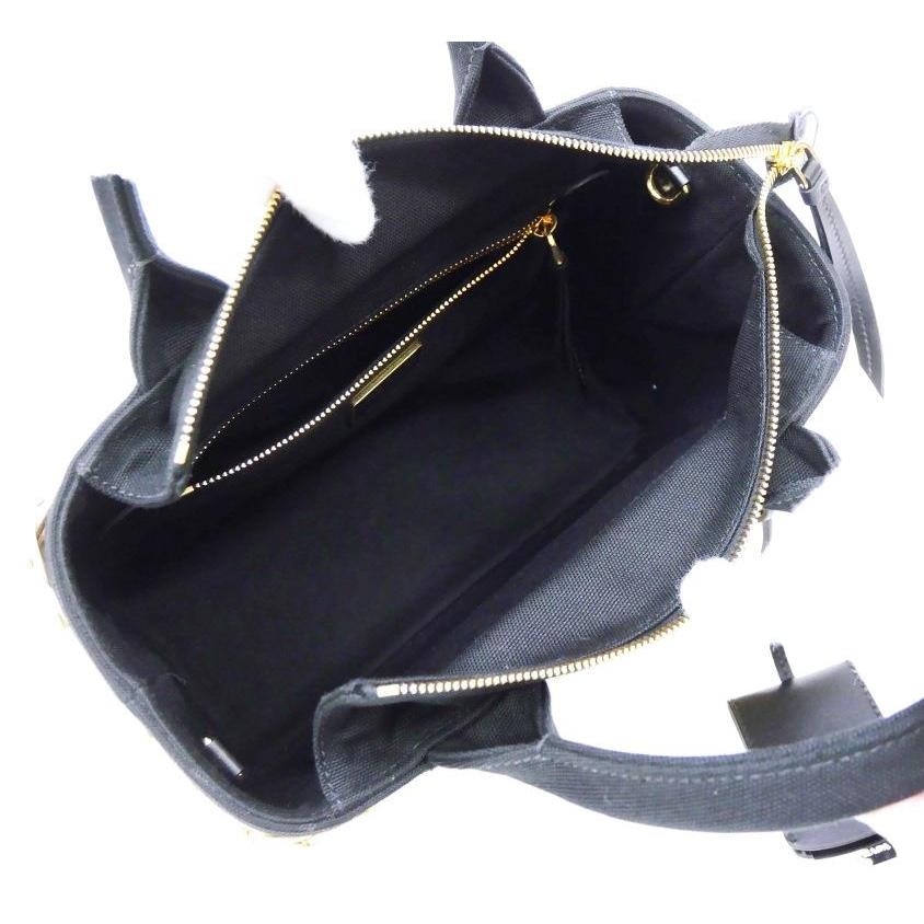 PRADA（プラダ） ウィッカー カナパ かごバッグ 2WAY 1BG835 黒 【中古