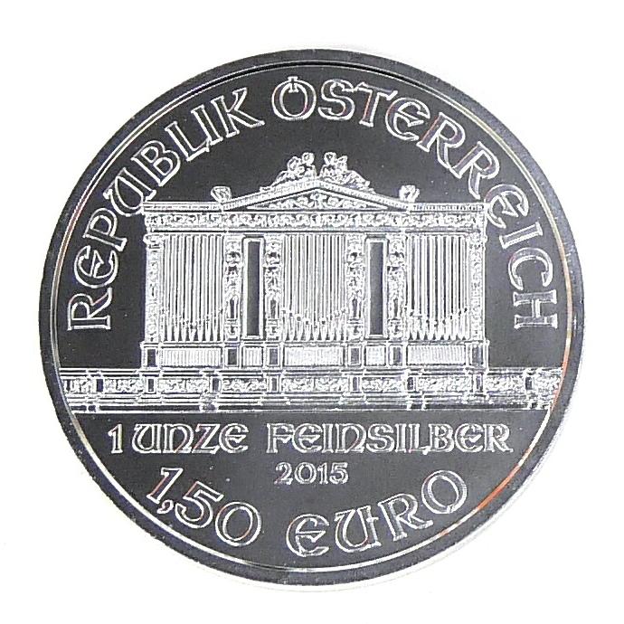 ウィーン銀貨 1オンス 1oz 2015年 【中古】(71461) : 堀田商事質店