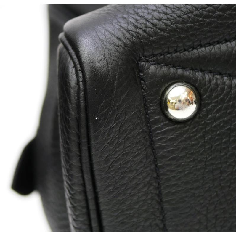 HERMES（エルメス） ボストンバッグ ヴィクトリア35 □R刻印 黒 トゴ