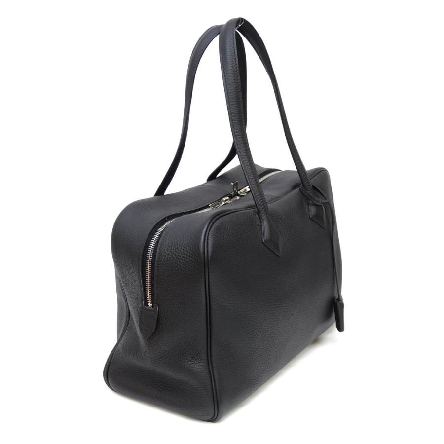 HERMES（エルメス） ボストンバッグ ヴィクトリア35 □R刻印 黒 トゴ