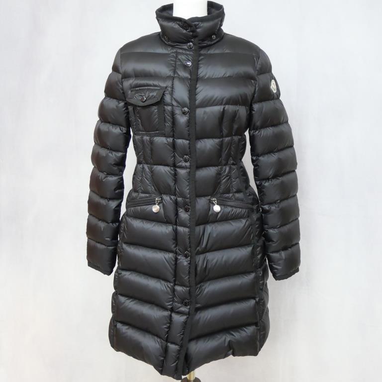 美品 サイズ1 MONCLER モンクレール UME ダウンジャケット ブラック MONCLER（モンクレール） ダウンコート ロングダウンジャケット 黒
