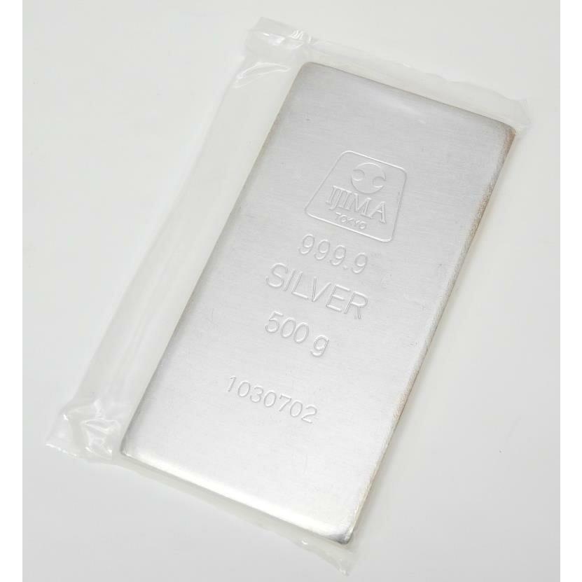 井嶋金銀工業 純銀 インゴット ingot /シルバー/SV999.9 500g 【中古