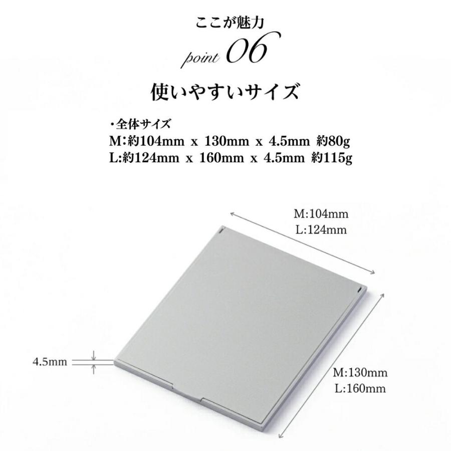 HORIUCHI MIRROR（ホリウチミラー） 軽量 ・薄型コンパクトミラー 手鏡