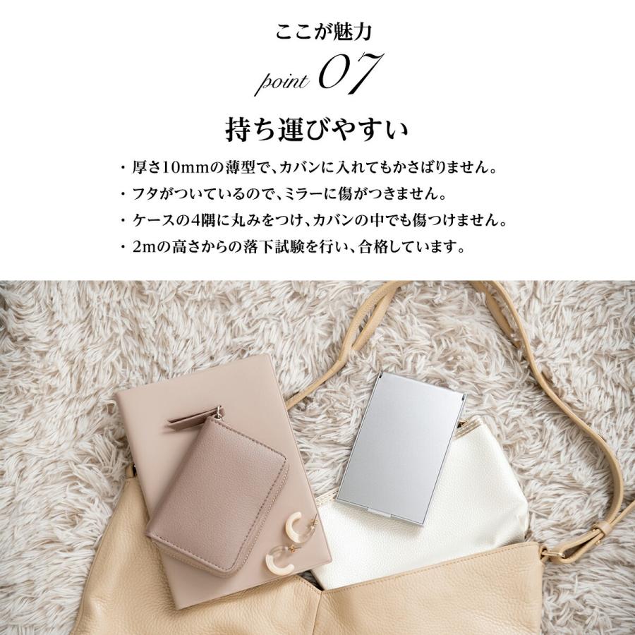 鏡　2枚 Amazon | ナピュアミラー 細部が大きく見える 両面ハンドミラー 2倍
