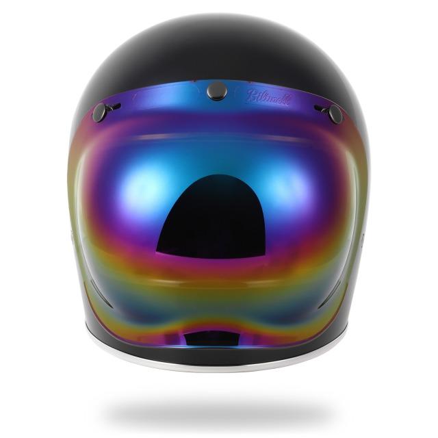 Biltwell 防曇 汎用バブルシールド ゴールドミラー クロームミラー
