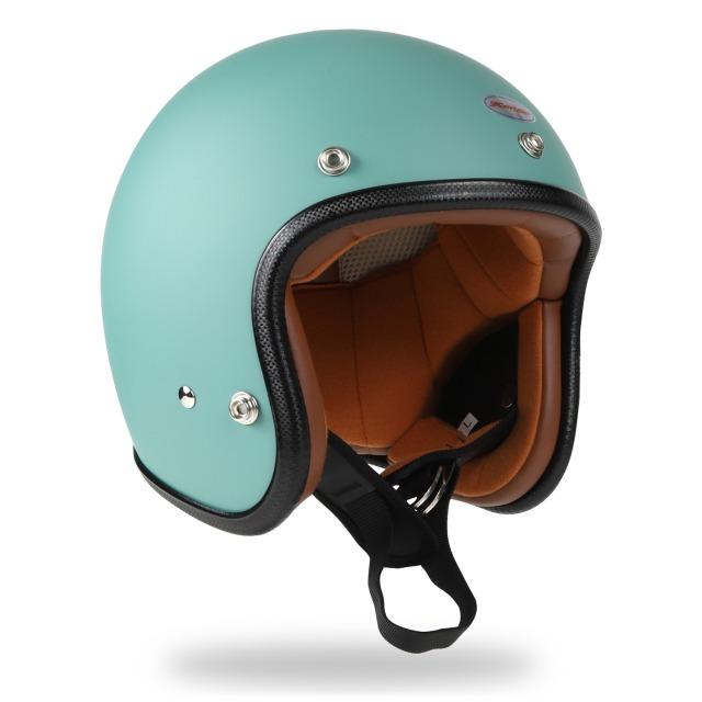 スモールジェット ホライズンヘルメット DELTRON500 フラットビンテージグリーン｜horizon-helmet｜04