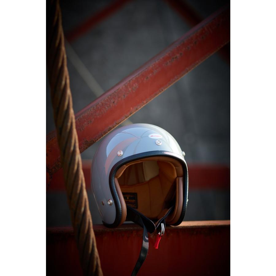 スモールジェット ホライズンヘルメット DELTRON500  GRAY グレー バイクヘルメット｜horizon-helmet｜07