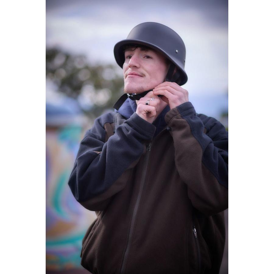 GERMAN HALF HELMET ジャーマンハーフヘルメット マットブラック