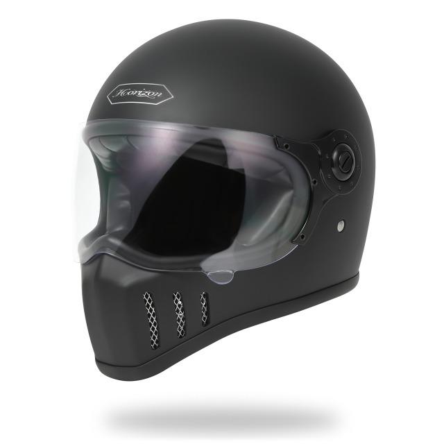 HORIZON JADE ジェイド バイクヘルメットMATTE　BLACK マットブラック｜horizon-helmet