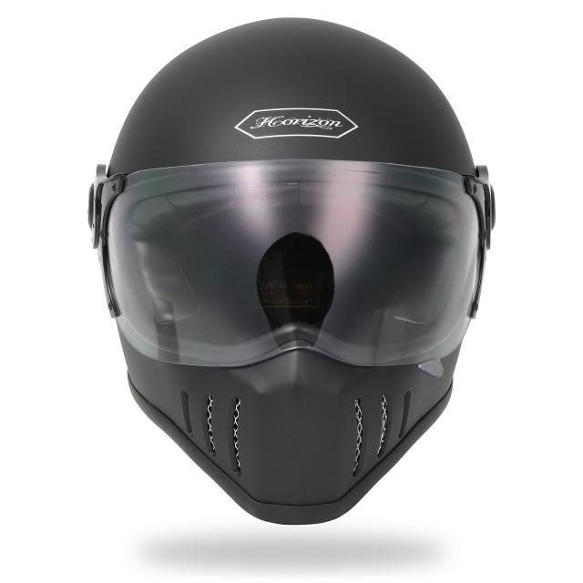 HORIZON JADE ジェイド バイクヘルメットMATTE　BLACK マットブラック｜horizon-helmet｜02