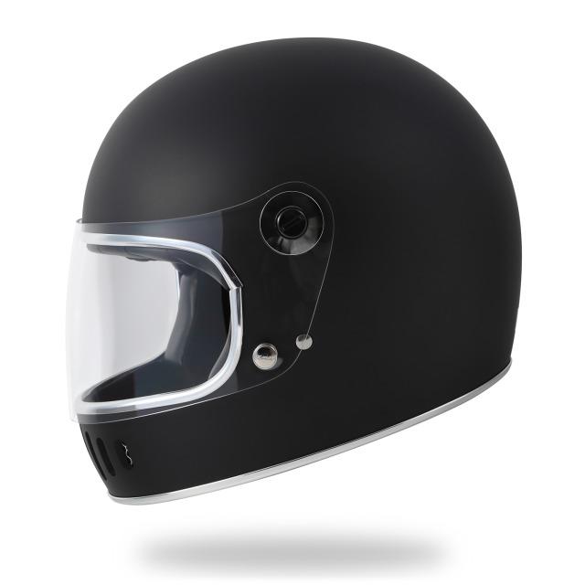 アメリカンフルフェイス ランプヘルメット バイクヘルメット マットブラック horizonヘルメット｜horizon-helmet｜03