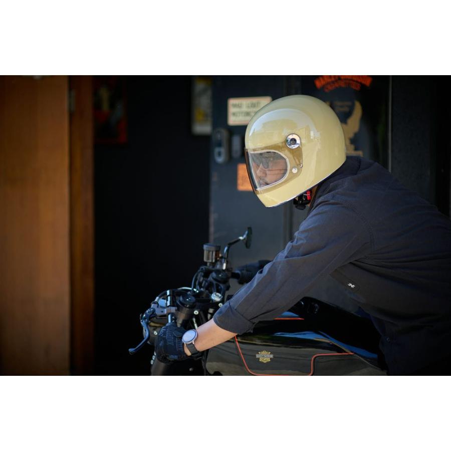 手渡し希望　ホライゾンフルフェイスヘルメットLサイズ　ミラーシールド HORIZON HELMETS（ホライズンヘルメット） バブルシールド フリップ