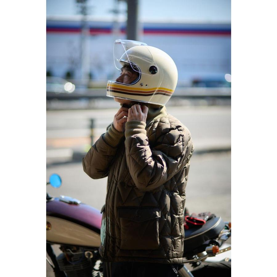 族ヘル レトロヘルメット LAMP HELMET 3RAINBOW IVORY バイクヘルメット｜horizon-helmet｜15